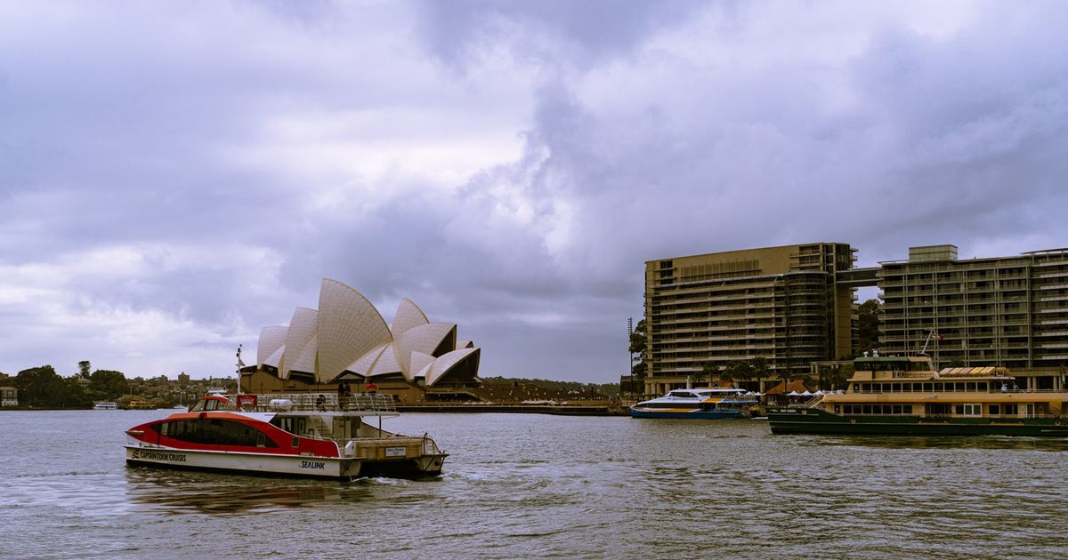 Sydney Opera House and the harbour, New South Wales, Australia
