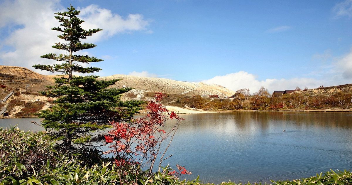 A pond on Mount Shirane near Kusatsu Onsen, Gunma, Japan