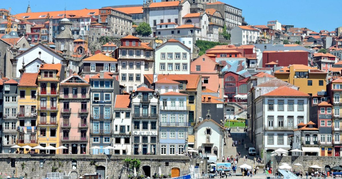 The Ribeira district on the Douro, Porto, Portugal