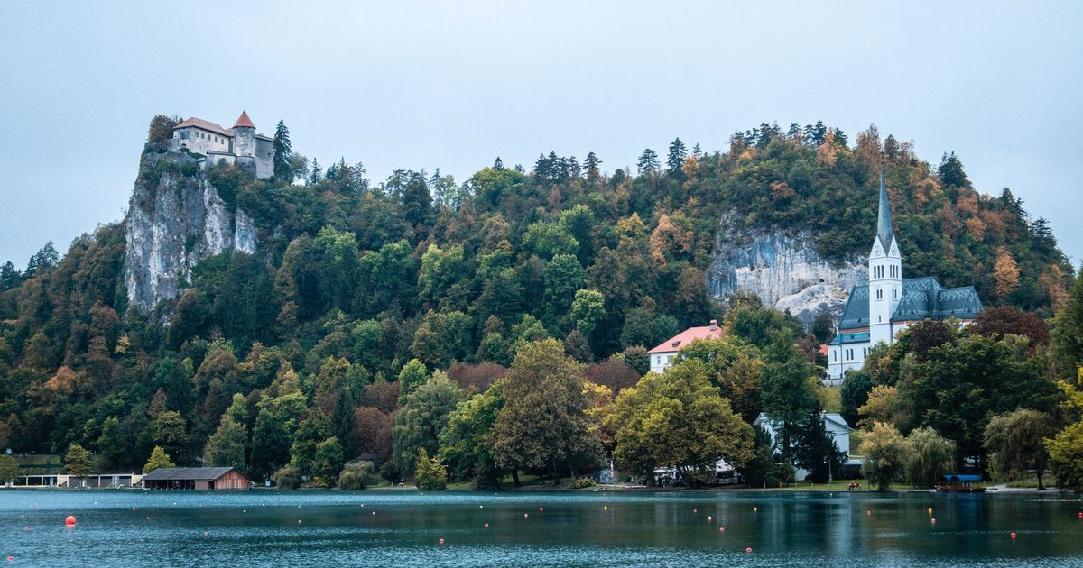 Bled Castle and St Martin’s Church, Bled, Slovenia