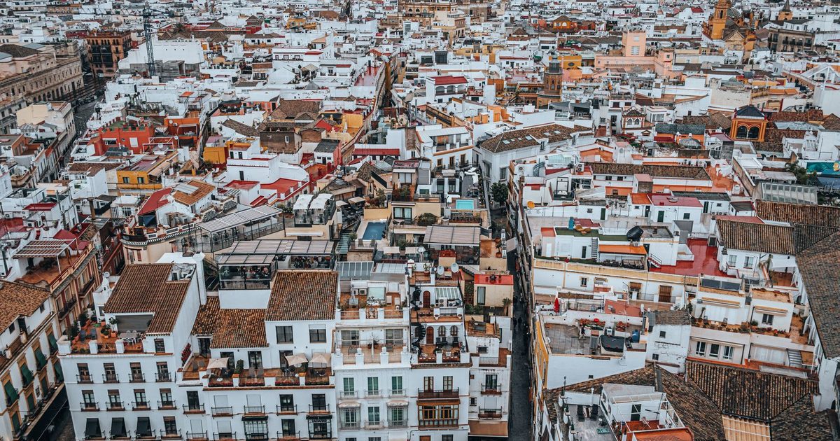 Seville, Spain, from above