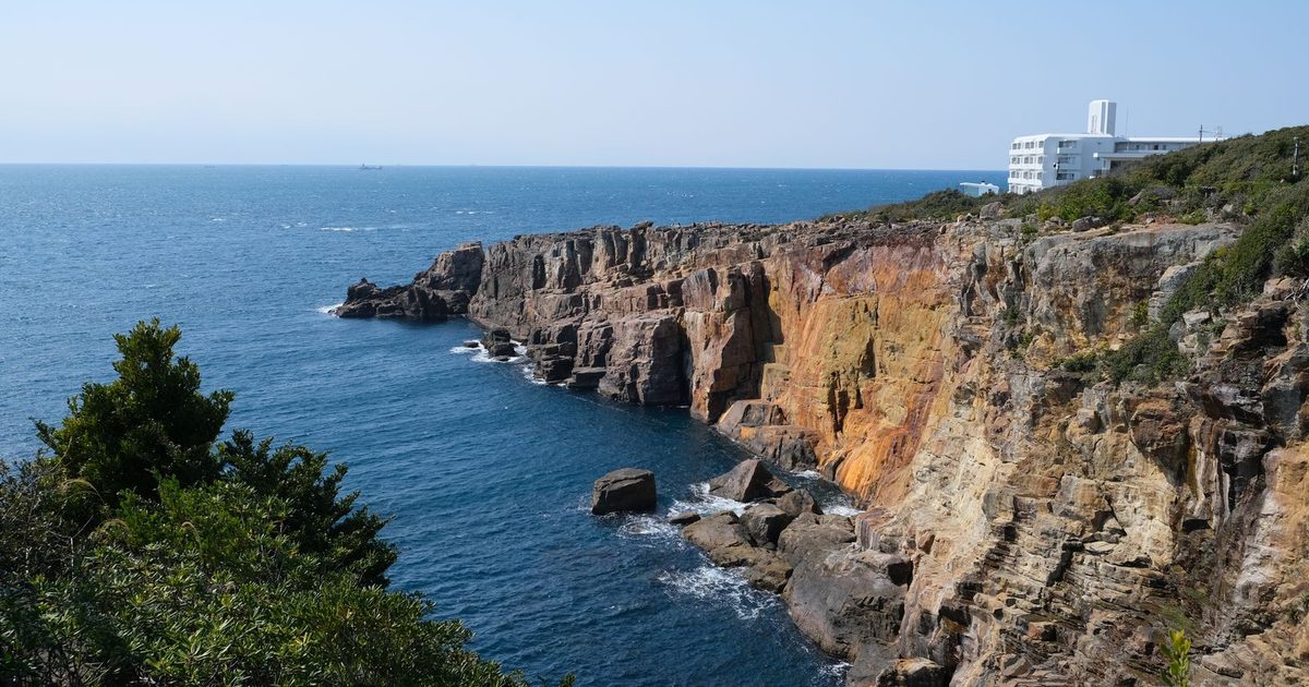 The Sandanbeki Cliffs at Shirahama, Wakayama